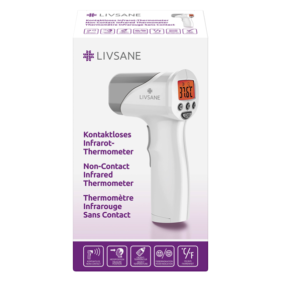 5345502-LIVSANE-Kontaktloses-Infrarot-Thermometer